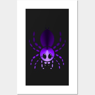 Colorful Cartoon Tarantula (Purple) Posters and Art